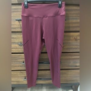 Senita athletics lux alpine laser cut mulberry leggings, large